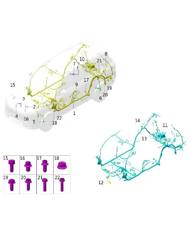 Жгут проводки шасси для AITO M9 2025, 4010010-RL37A