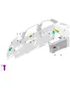 Выключатель регулировки сиденья багажника левый для AITO M9 2025, 3743090-RL03-BR19