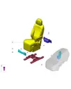 Правое сиденье второго ряда в сборе для AITO M9 2025, 7200400-RL06-K279