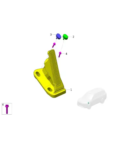 Самонарезающий болт с шестигранным фланцем для AITO M9 2025, 0911006025TF70