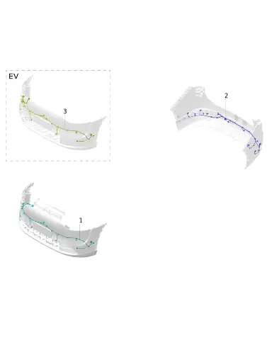 Жгут проводки переднего бампера для AITO M9 2025, 4002030-RN01