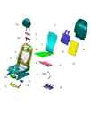 Задняя панель сиденья для AITO M9 2025, 6800420-RL01-K274