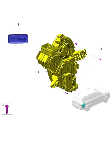 Задний блок отопителя и кондиционера для AITO M9 2025, 8100200-RL02