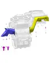 Передний правый воздуховод к ногам для AITO M9 2025, 8123480-RL01
