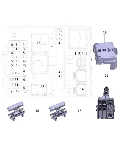 Блок предохранителей для AITO M9 2025, 3722030-RL01