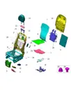 Задняя панель сиденья для AITO M9 2025, 6900420-RL01-K275