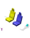 Третий ряд сидений справа в сборе для AITO M9 2025, 7100400-RL01-K322