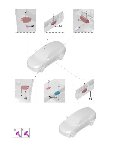 Антенна ключа Bluetooth в сборе для AVATR 12, 3608220-EE01