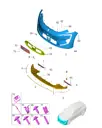 Верхняя часть переднего бампера для AVATR 12, 2803120-EE20SLF