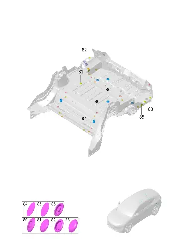 Заглушка пола багажника для AVATR 12, 09330-45002-AA