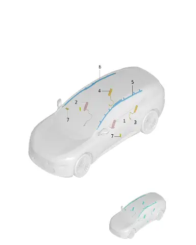 Боковая подушка безопасности левая для AVATR 12, 5822500-MK06-EE01