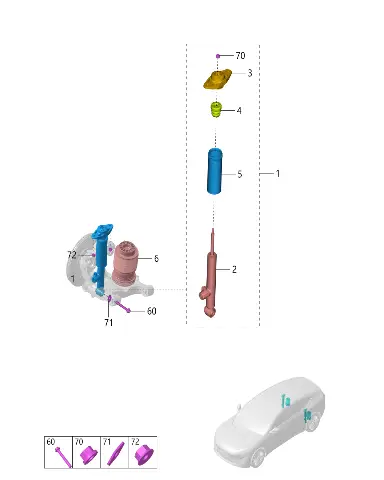 Задняя пневмостойка для AVATR 12, 2915130-EE02