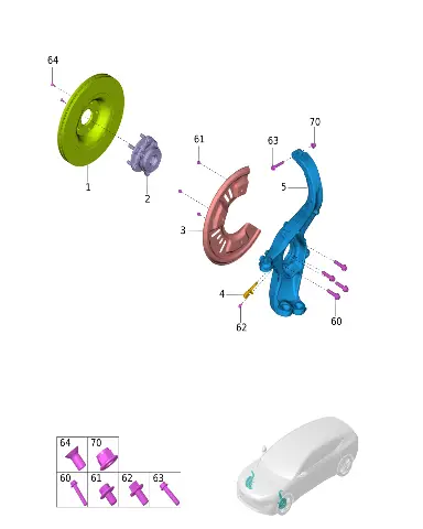 Болт с фланцем для AVATR 12, 09103-06022-S353
