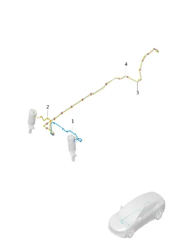 Передняя левая трубка пневмоподвески для AVATR 12, 2905410-EE01
