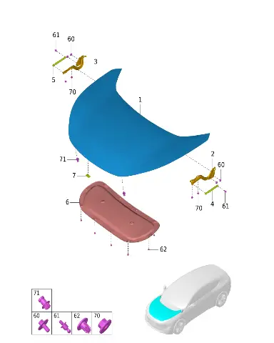 Капот для AVATR 12, 8402100-EE01