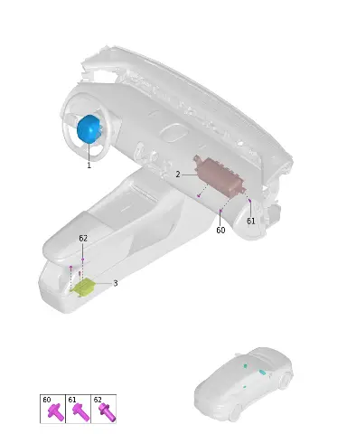 Фронтальная подушка безопасности водителя для AVATR 12, 5821100-EE07