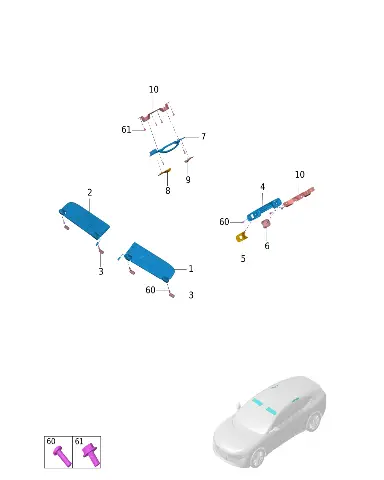 Болт с пружинной и плоской шайбами для AVATR 12, 09118-06002-S112
