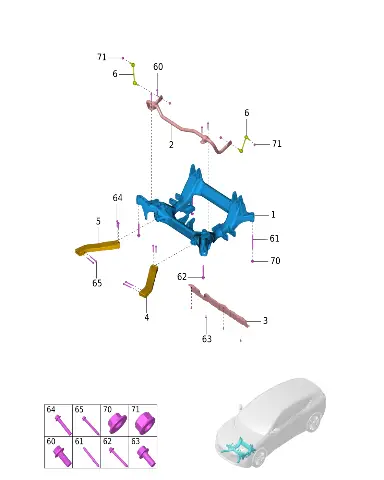 Болт с шестигранным фланцем для AVATR 12, 09103-10025