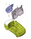 Пластиковая гайка-клипса для BYD E2 2024, 11048455-00