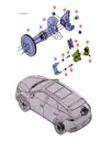 Правый задний брызговик тормоза для BYD Tang EV 2022, 12460199-00