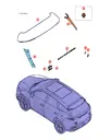 Надпись EV в сборе для BYD Tang EV 2022, 12957133-00