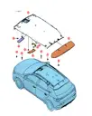 Болт с шестигранным фланцем и плоской шайбой в сборе для BYD E2 2024, 11010415-00