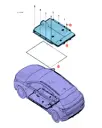 Заклепка алюминиевая открытая плоская с круглым потайным бортом φ 4.8 X 14мм для BYD E2 2024, 13168882-00