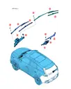 Болт с шестигранной головкой, волнистой и плоской шайбой в сборе для BYD Tang EV 2022, 13756534-00