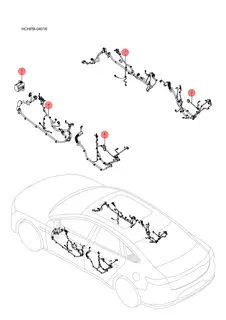 Жгут проводки передней правой двери BYD HAN 2022 (Chinese DM-i) 15524764-00
