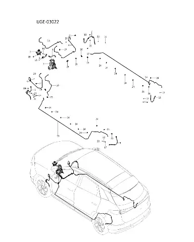 Одинарный хомут трубки для BYD Sealion 06 EV 2025 — 13444455-00