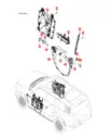 Левое наружное зеркало заднего вида для BYD YANGWANG U8, 16507411-00