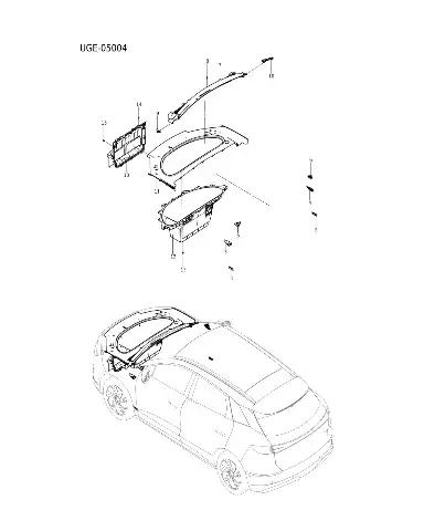 Полностью закрытая перегородка в сборе для BYD Sealion 06 EV 2025 — 14655503-00