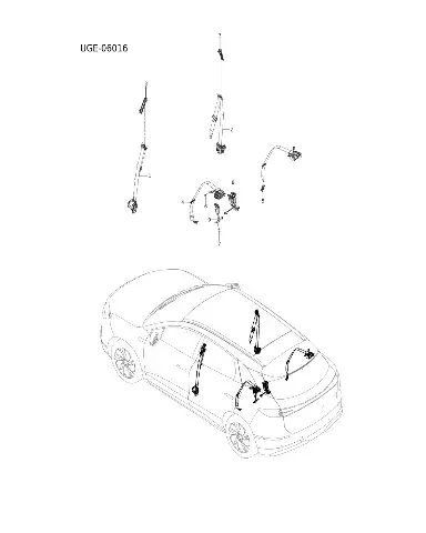 Правый задний сиденье ремень клипса в сборе для BYD Sealion 06 EV 2025 — 14261098-00