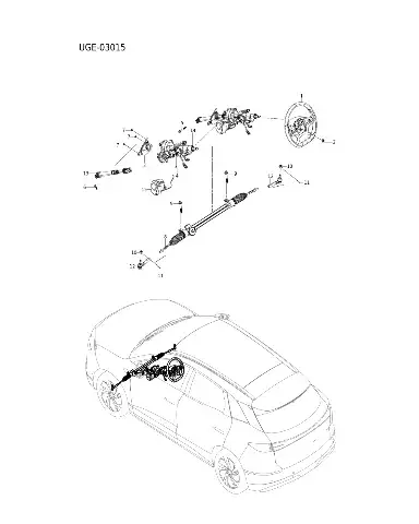 Ступенчатая гайка для BYD Sealion 06 EV 2025 — 13910116-00