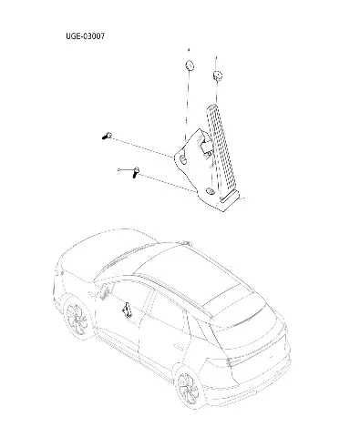 Электронная педаль акселератора в сборе для BYD Sealion 06 EV 2025 — 13303092-00