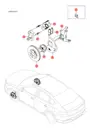 Левый передний тормозной брызговик для BYD Qin Plus DM-i, 12902586-00