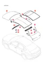 Направляющая крыша,задний для BYD Qin Plus DM-i, 13276511-00
