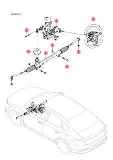 Рулевая колонка в сборе для BYD Qin Plus DM-i, 16745200-00