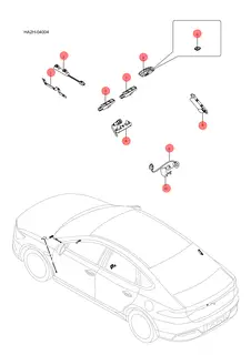 Антенна обнаружения ключа в салоне для BYD Qin Plus DM-i, 10004931-00