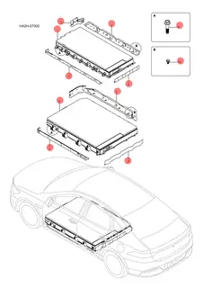 Блок тяговой батареи в сборе для BYD Qin Plus DM-i, 16474868-00