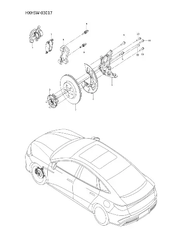 Передний тормозной диск для BYD Seal 07 DM-i Type 20, 17190797-00