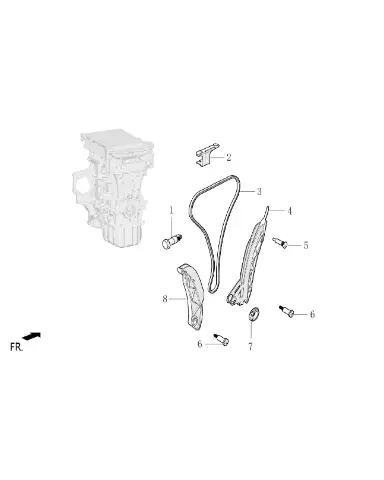 Timing tensioner в сборе для Lixiang L6, 1001903