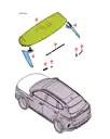 E V надпись в сборе для BYD Song EV, 12957133-00