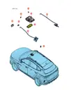 Левый дверной фонарь темно-черный для BYD Song EV, 12663055-00