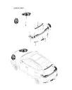 Средний задний фонарь правый перегородка для BYD Song EV, 15378231-00