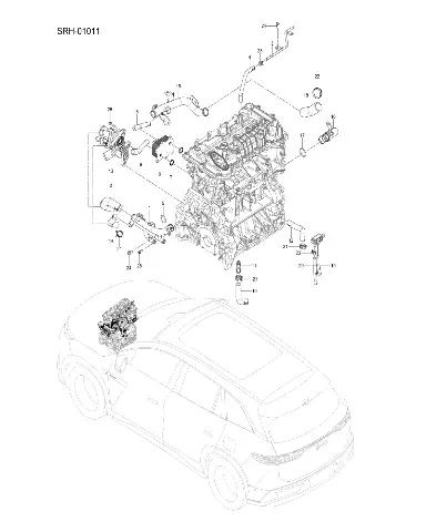 Маслоохладитель для BYD Tang L DM, 13958965-00