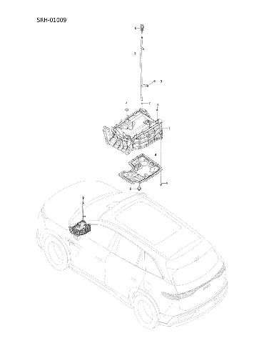 Болт шестигранный фланцевый P1.0 для BYD Tang L DM, 12328460-00