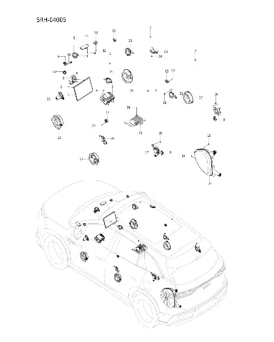 Кронштейн дисплея для BYD Tang L DM, 17964308-00