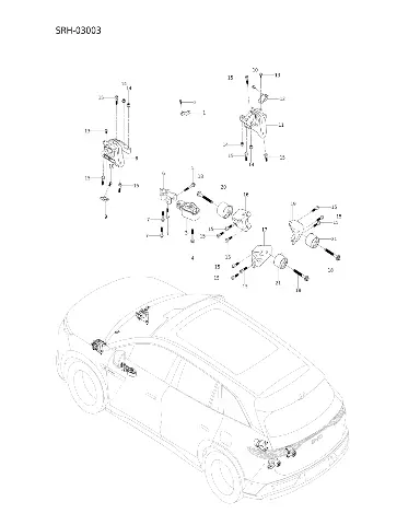 Опора задней подвески трансмиссии в сборе для BYD Tang L DM, 14379302-00