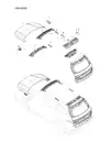 Петля левая двери багажника в сборе для BYD Tang L DM, 15557902-00